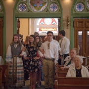 Abiturientai bažnyčioje